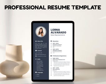 Editable ATS Friendly Resume Template 2026, Modern CV Canva Bundle with Elegant Cover Letter