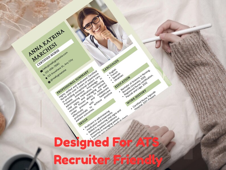 ATS Friendly Resume Template 2026 Modern Minimalist CV Word Canva ...
