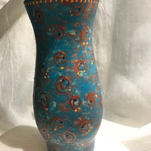 Hand painted small vase
