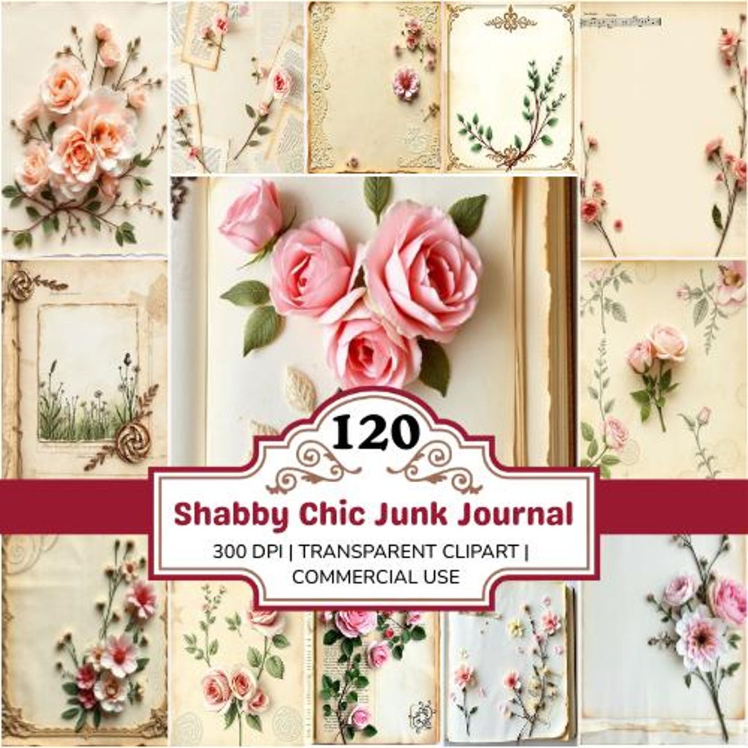 Shabby Chic Junk Journal Kits, Junk Journal Shabby Chic ,shabby Chic ...