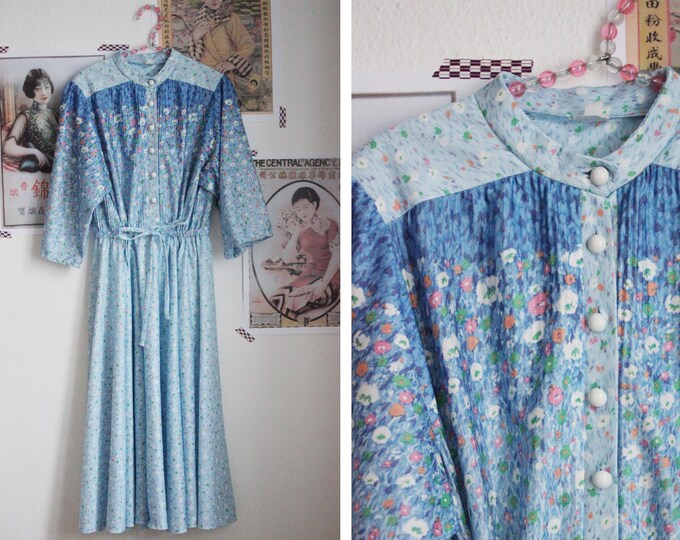 Vintage Blue Meadow Dress