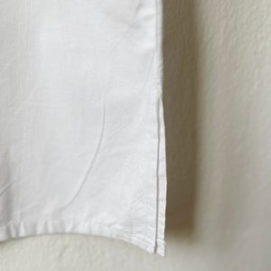 60s Italian White Cotton Embroidered Vest image 4