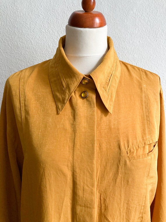 Vintage Betty Barclay Mustard Blouse