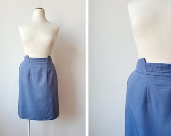 Vintage Lilac 80s Pencil Skirt / Size L / EU50