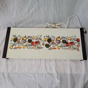 Vintage Jasco Electric Food Warmer Hot Plate Tray Spice of Life Vegetable Design