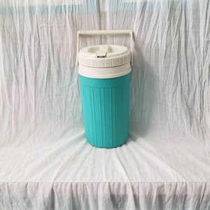 Vintage Igloo Water Jug Cooler Retro Turquoise beach gear Aqua Cooler Vintage Camping Gear 1 Gallon