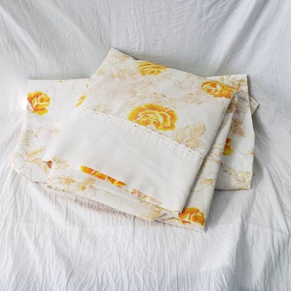 Vintage Bed Sheet Etsy