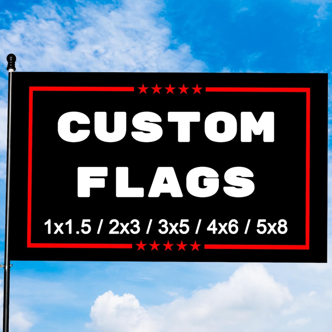 Custom Flag Personalized Banner 3x5/4x6/5x8 Ft Custom Text Logo Photo ...