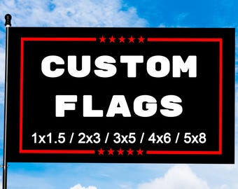 Custom Flag Personalized Banner 3x5/4x6/5x8 Ft Custom Text Logo Photo Tapestry for Outdoor and Indoor Use