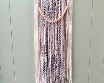Tapiz bohemio de hilo hecho a mano