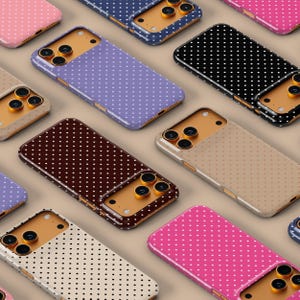 Retro prickigt telefonskal för iPhone 17 16 15 14 Plus 13 12 Mini 11 Pro Max, Samsung S21 FE S25 Ultra, Google Pixel 10 9 8 7 Pro