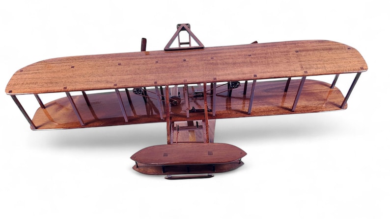 Handcrafted 1903 Wright Flyer Mahogany Wood Airplane Replica - Etsy