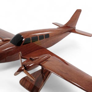 Handcrafted  Baren G-58 Wood Airplane Replica – Aviation Gift