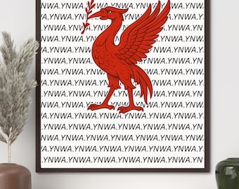 Liverpool FC Liverbird Poster: Football Art Print