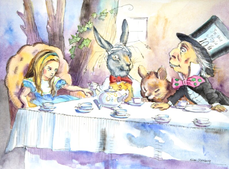 Alice in Wonderland Mad Hatter March Hare Dormouse Tea Party Etsy
