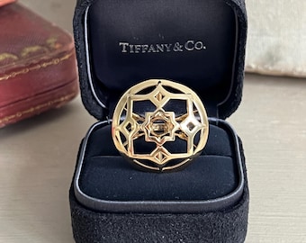 Pierścionek Tiffany & Co autorstwa Palomy Picasso „Zellige” | 18-karatowe żółte złoto | Pierścionek vintage Tiffany | Designerska biżuteria
