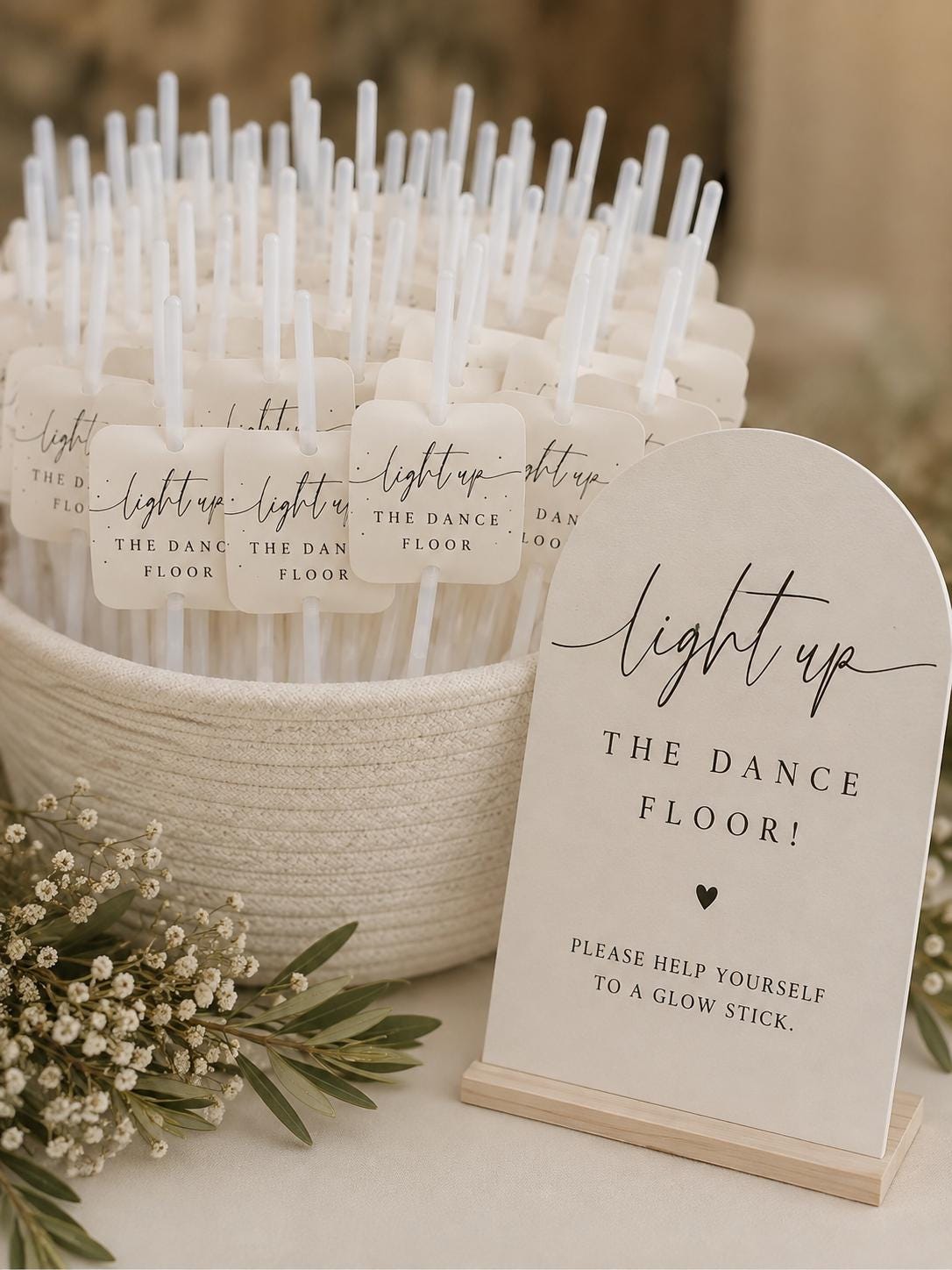 Decoratie voor een bruiloftsfeest