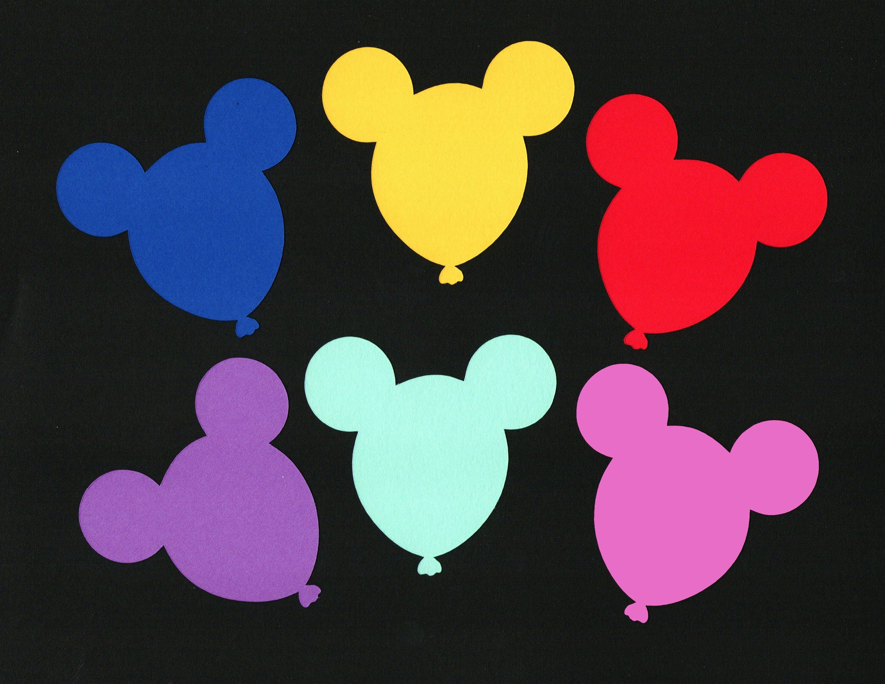 Download Disney Die Cuts Mickey Mouse Head Silhouette Balloons | Etsy