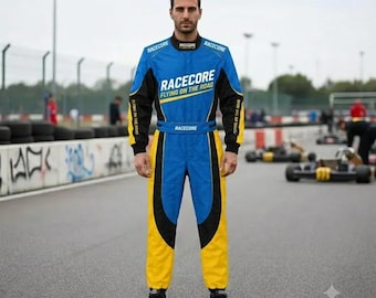 フルカスタムF1グランプリゴーカートレーシングスーツ：CIK/FIAレベル2承認済み、Tシャツとバラクラバの無料ギフト付き