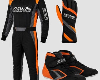 フルカスタムF1グランプリゴーカートレーシングスーツ：CIK/FIAレベル2承認済み、Tシャツとバラクラバの無料ギフト付き
