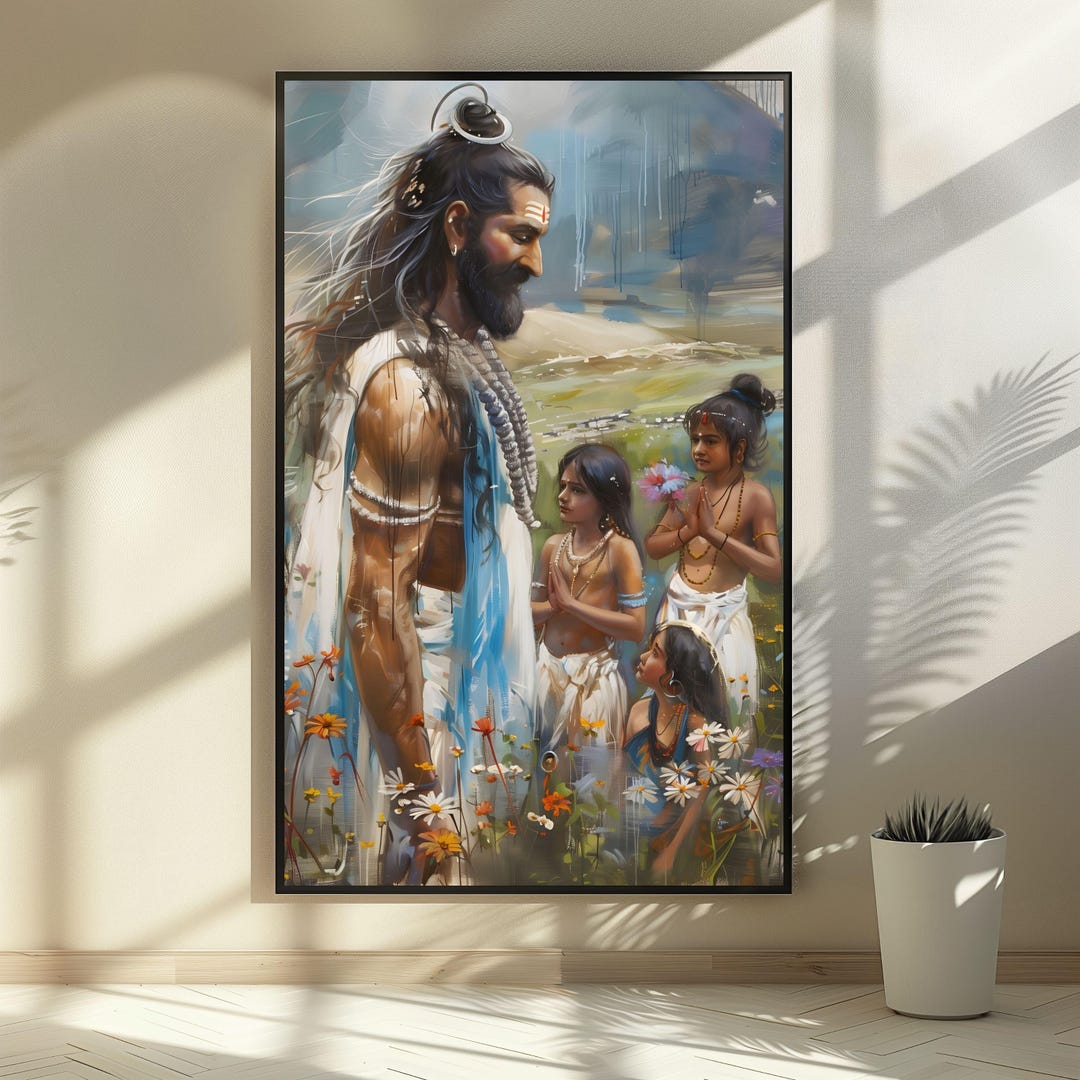 Shiv Path G016# Divine Guardian, Lord Shiva’s Blessing & the Path of Wisdom, Lord ...
