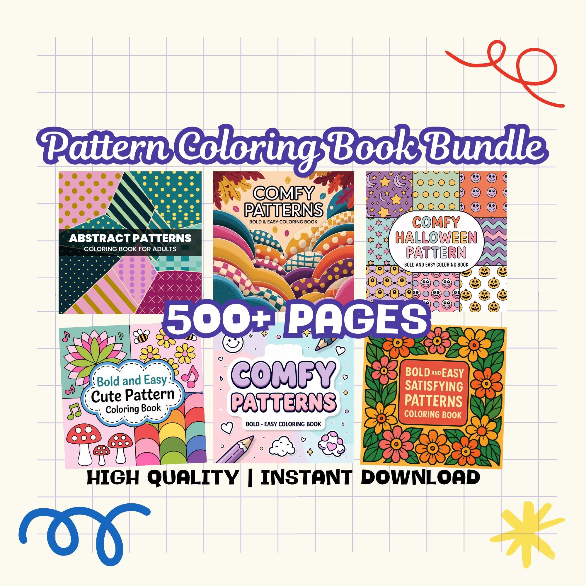 Ultimate Mega Bundle Coloring Book for Kids, Teens and Adults, Cute ...