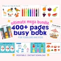 Toddler Busy Book Mega Bundle, Quiet Book for Kids, 400+ Pages Printable Preschool Learning Binder, Montessori Inspired Activities product logo