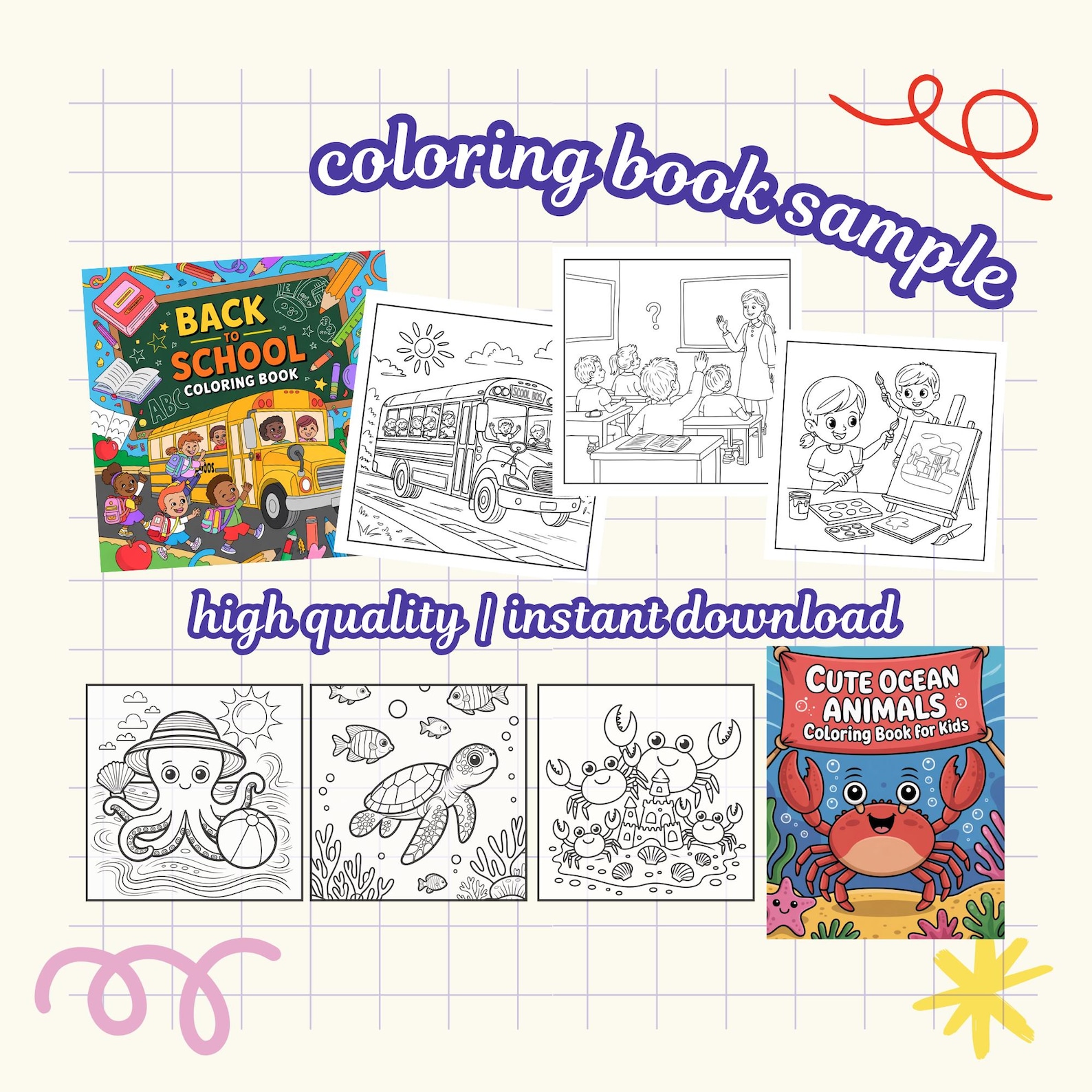 Ultimate Mega Bundle Coloring Book for Kids, Teens and Adults, Cute ...