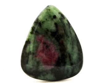 Ruby Zoisite Cabochon Stone (30mm x 24mm x 5mm) 31.5cts - Drop Cabochon