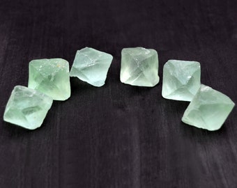 Fluorite Octahedron Crystal - Raw Green Fluorite - Healing Crystal