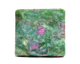 Ruby Fuchsite Cabochon Gemstone (23mm x 21mm x 7mm) - Rectangle Cabochon Stone - Loose Cab