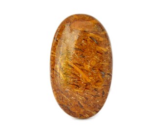 Elephant Skin Jasper Cabochon Gemstone (38mm x 23mm x 6mm) - Oval Cabochon Stone - Calligraphy Stone - Natural Jasper