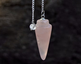 Rose Quartz Pendulum - Metaphysical Crystals - Tools for Physic & Spiritual Reading