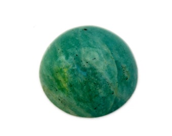 Amazonite Gemstone Cabochon (22mm x 22mm x 10mm) - Natural Green Stone - Loose Cab