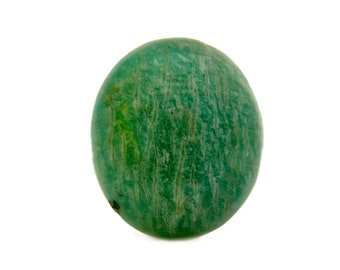 Amazonite Cabochon Stone (28mm x 24mm x 9mm) - Natural Oval Gemstone - Loose Crystal