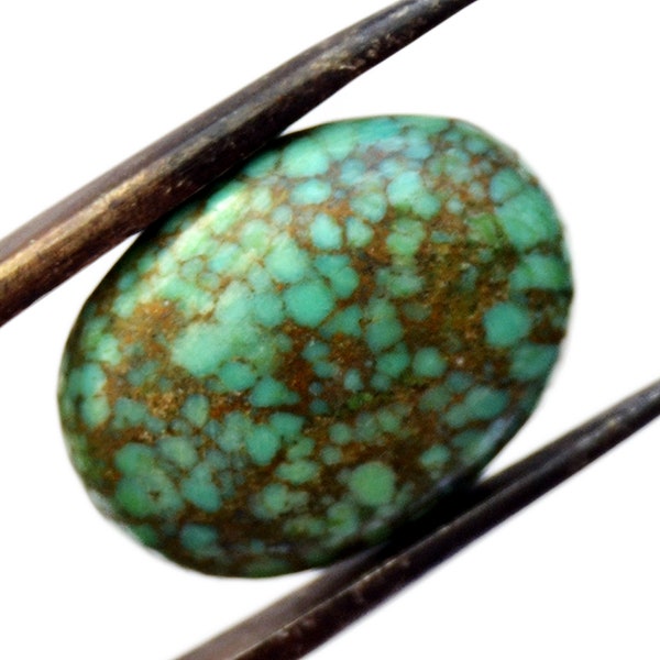 Turquoise Cabochon Stone (15mm x 10mm x 3mm) 15cts - Oval Cabochon - Natural Turquoise - Blue Turquoise - Genuine Turquoise