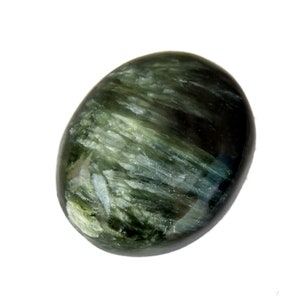 Seraphinite Oval Cabochon Stone (22mm x 18mm x 7mm) 22cts - Natural Gemstone