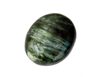 Seraphinite Oval Cabochon Stone (22mm x 18mm x 7mm) 22cts - Natural Gemstone