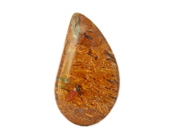 Elephant Skin Jasper Gemstone Cabochon (45mm x 26mm x 5mm) - Teardrop Stone - Jasper Specimen - Loose Stone