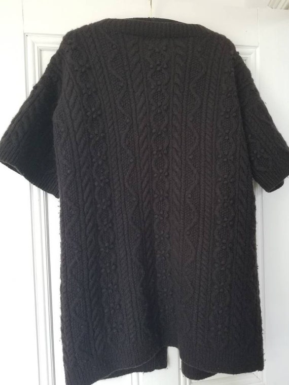 Black wool cheap coatigan