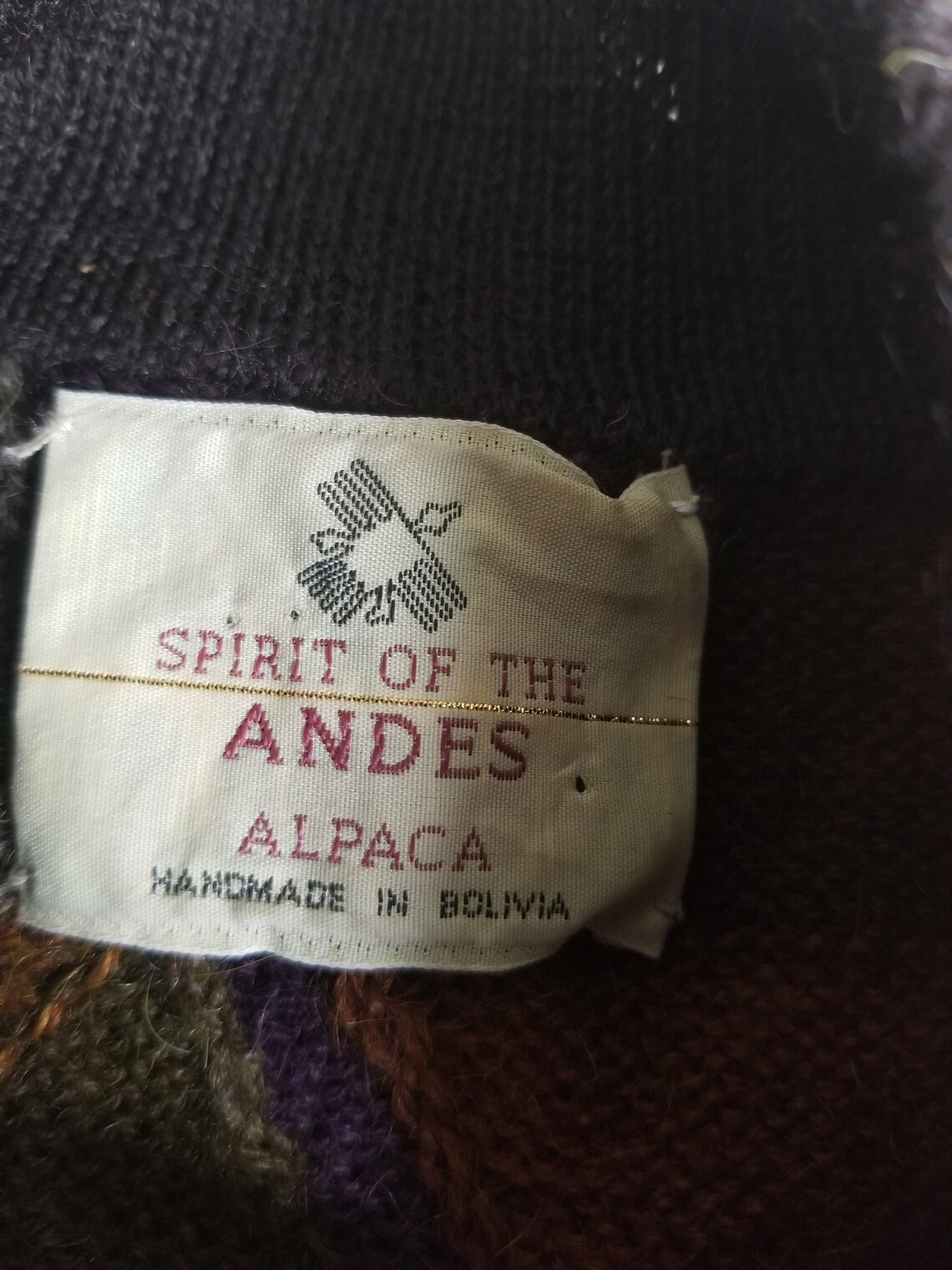 Spirit of the Andes alpaca cardigan geométrico Kaffe Fassett Etsy