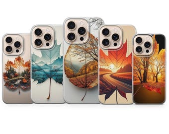 Autumn phone case Autumn Leaves for iPhone 17 Pro Max, 16e, 15, 14, 12 & Samsung S25 Ultra, S24 FE, A56, Pixel 10 XL, 9a,