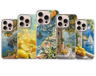 Italyan Lemon phone case Yellow Citrus Fruit for iPhone 17 Pro Max, 16e, 15, 14, 12 & Samsung S25 Ultra, S24 FE, A56, Pixel 10 XL,