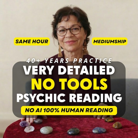 Detailed No Tools Psychic Reading, Clairvoyant Spiritual Advice, Love Tarot Reading Medium Insight, Psychic Predictions No AI