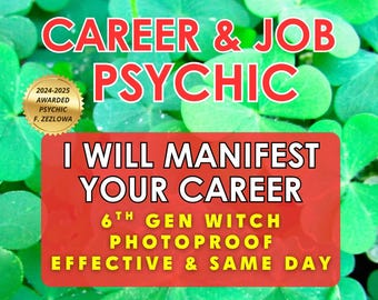 Career & Money Intention Work | Personalized Psychic Reading for Job | Digital Download