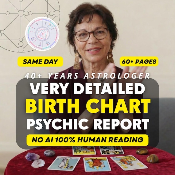 Detailed Astrological Birth Chart Reading | Astrology Psychic and Tarot Insights | Natal Chart Reading Report | Life Purpose Guidance