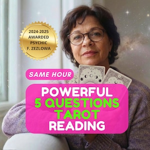 5 Fragen Tarot Legung, Schnelle Antworten, Telepathie Legung, Psychische Legung mit Ihren Fragen, Schnelles Tarot