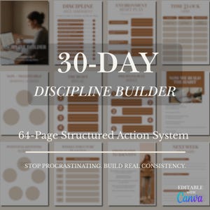 Sistema de 30 días para desarrollar la disciplina: deja de procrastinar y desarrolla constancia real