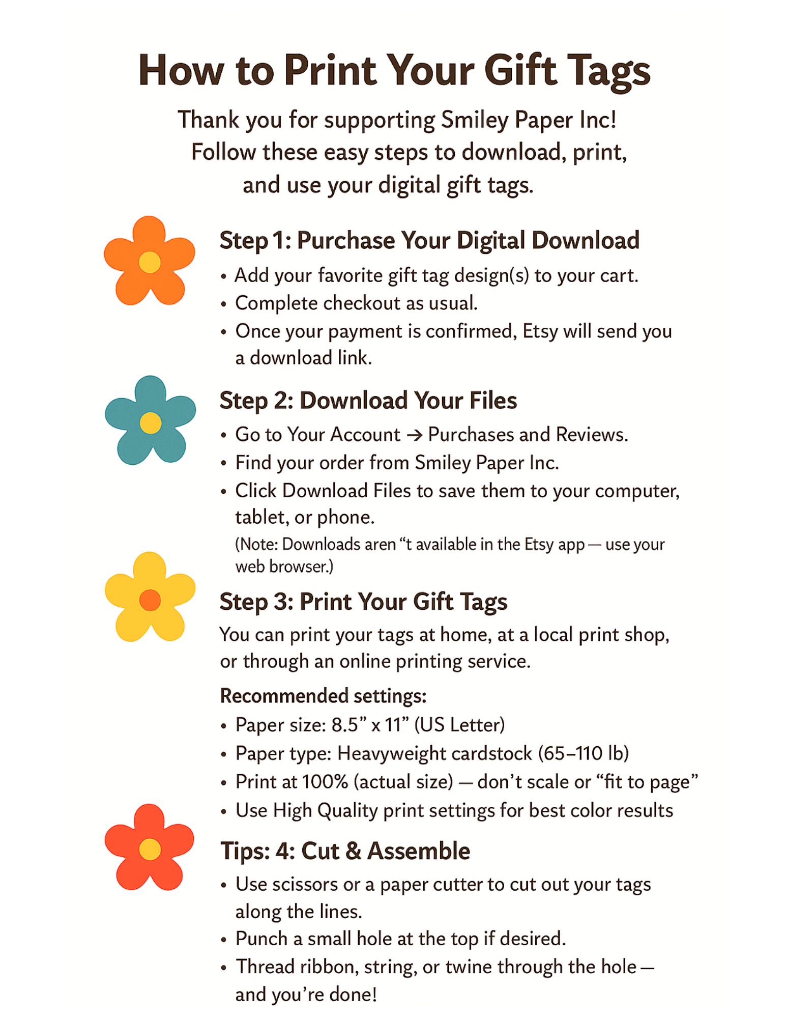 Watercolor Christmas Gift Tags: Printable Holiday Set (digital Download ...