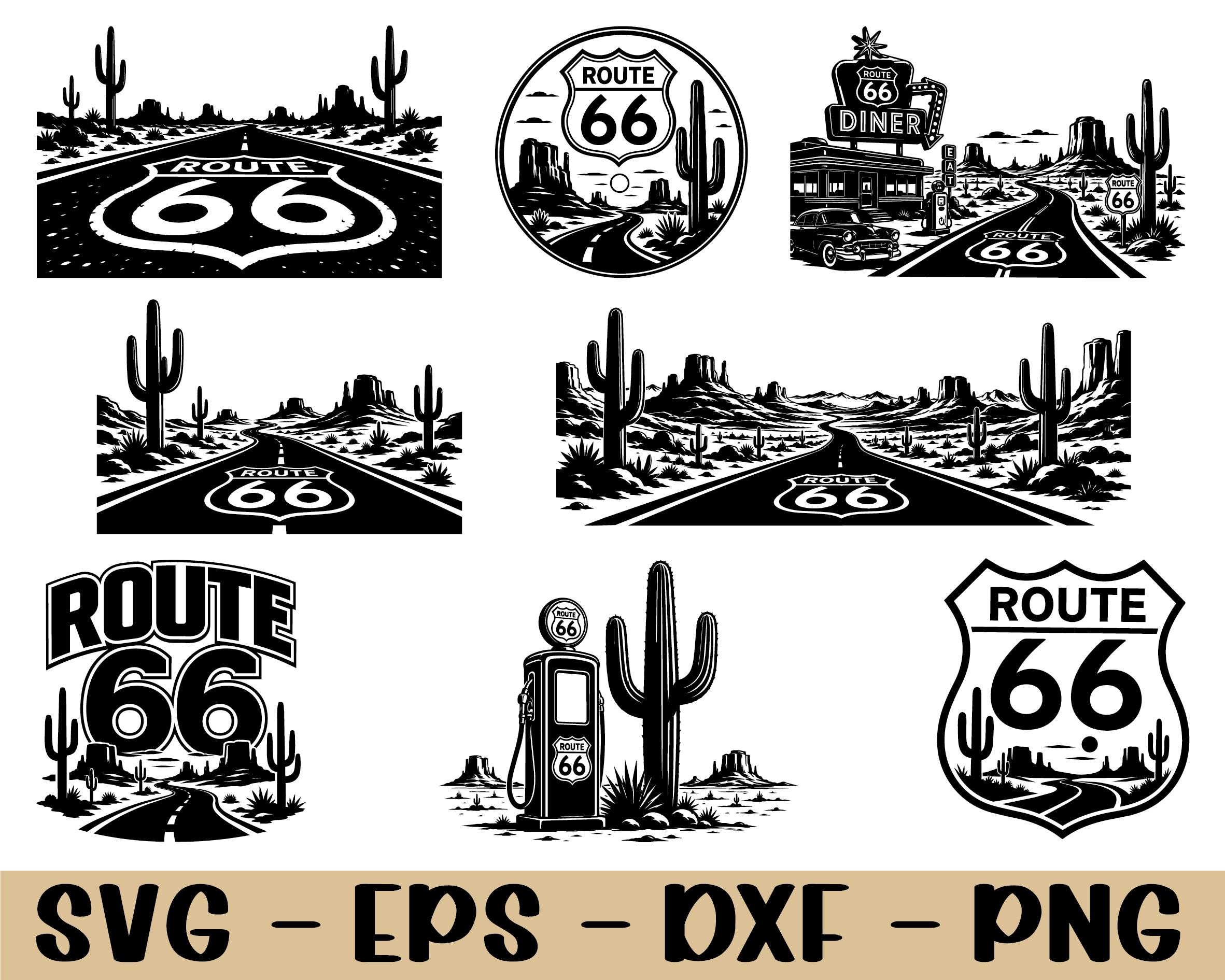 Route 66 vector - Etsy 日本